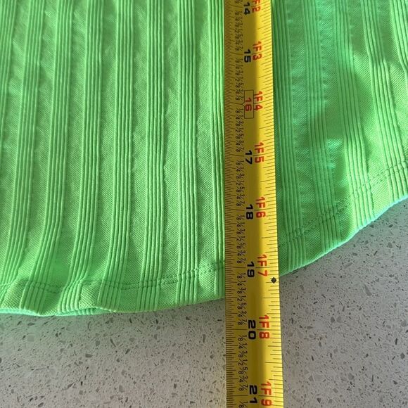 NWOT Free People Movement Offside Layer Lime Zest High Neck Thumbhole M/L Long - Picture 7 of 16